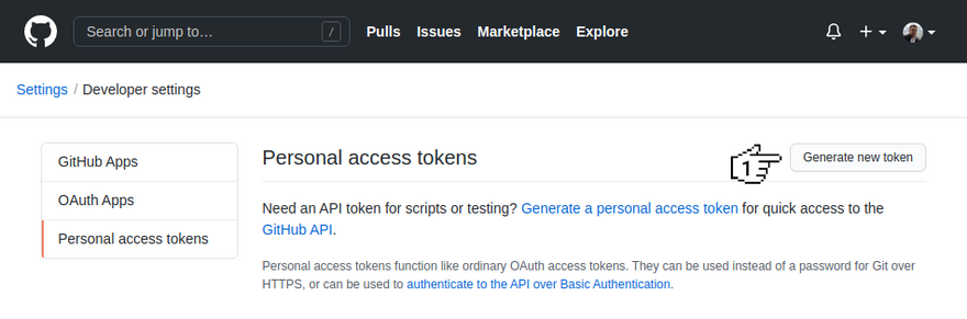 GitHub - Personal access tokens