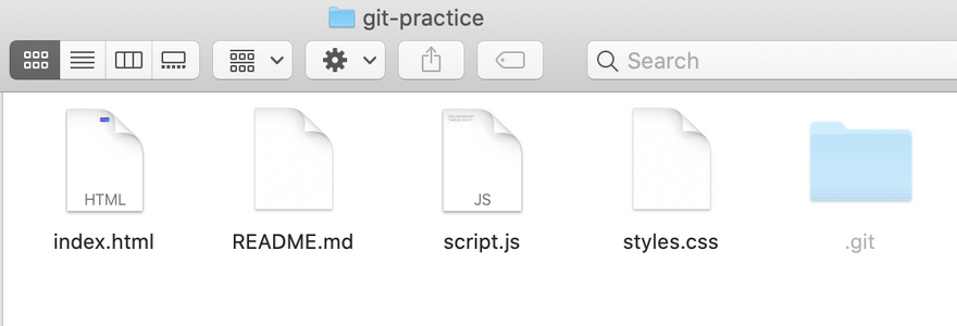 Git invisible folder