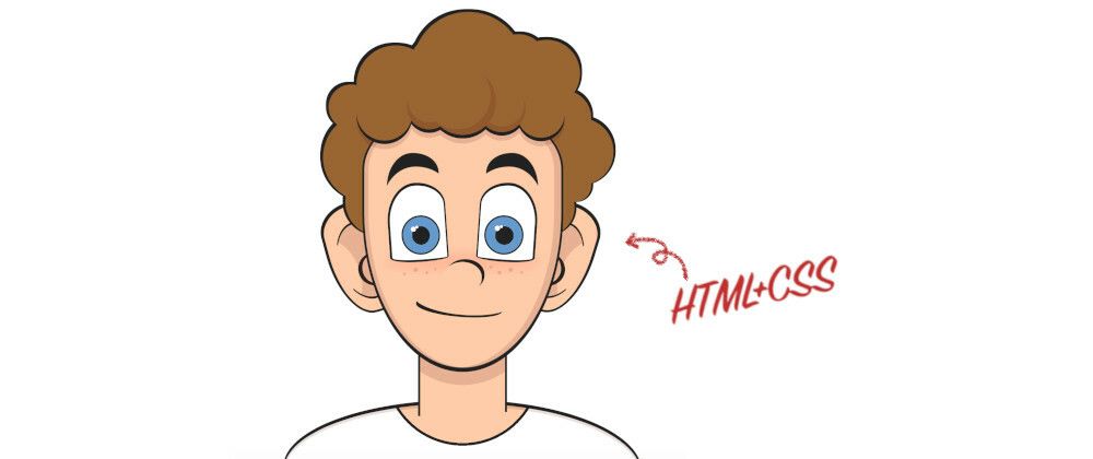 Cover image for Drawing a cartoon with HTML and CSS (with video)
