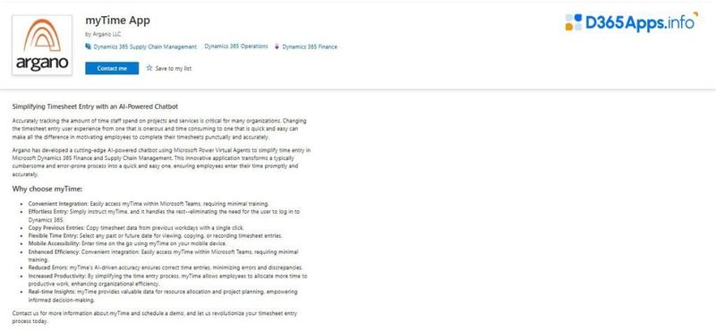 Top AI and Machine Learning Dynamics Apps myTime App