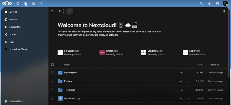nextcloud-files-page