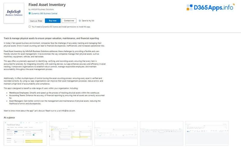 Top Internet of Things Dynamics 365 Apps Fixed Asset Inventory