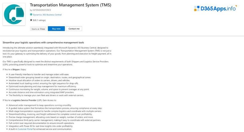 Transportation Management System (TMS)