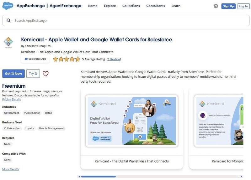 Kemicard on AppExchange