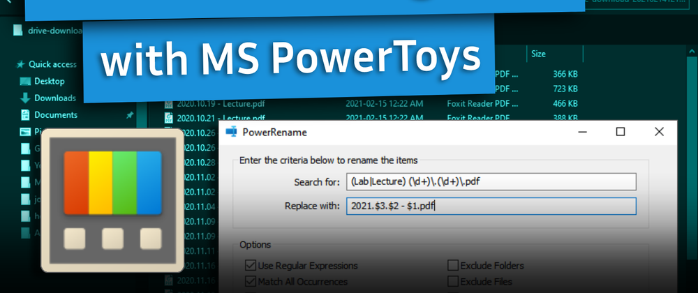 Cover image for Easily Bulk Rename Files on Windows