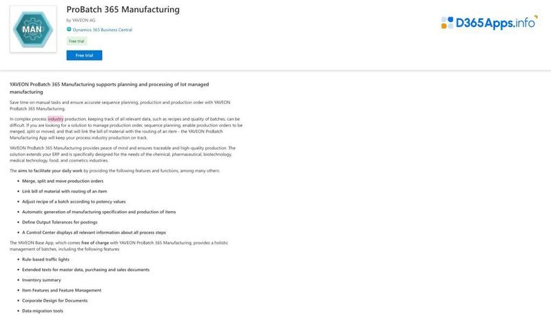 Dynamics Apps for Manufacturing Mobility ProBatch 365 Manufacturing