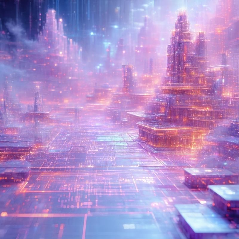 Cinematic macro shot of advanced interface for lat...