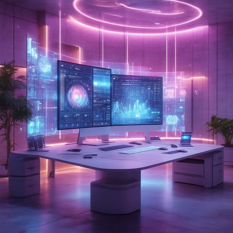 Cinematic macro shot of advanced interface for lat...