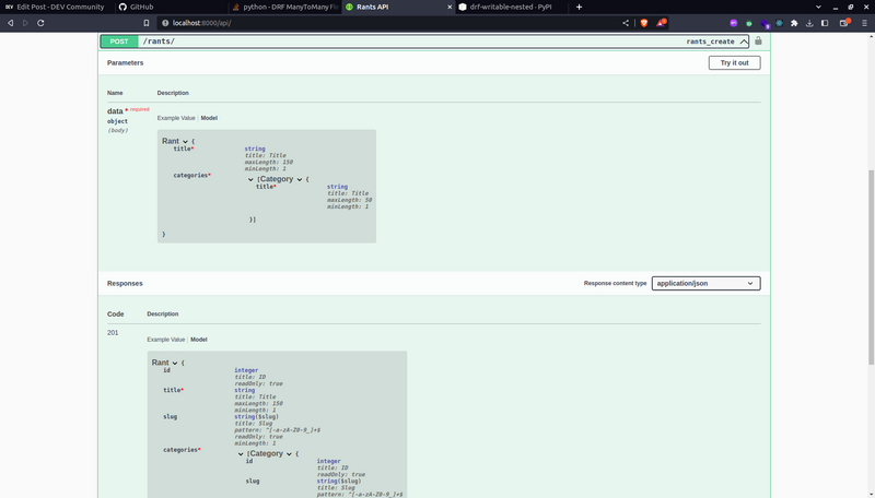 Rants API