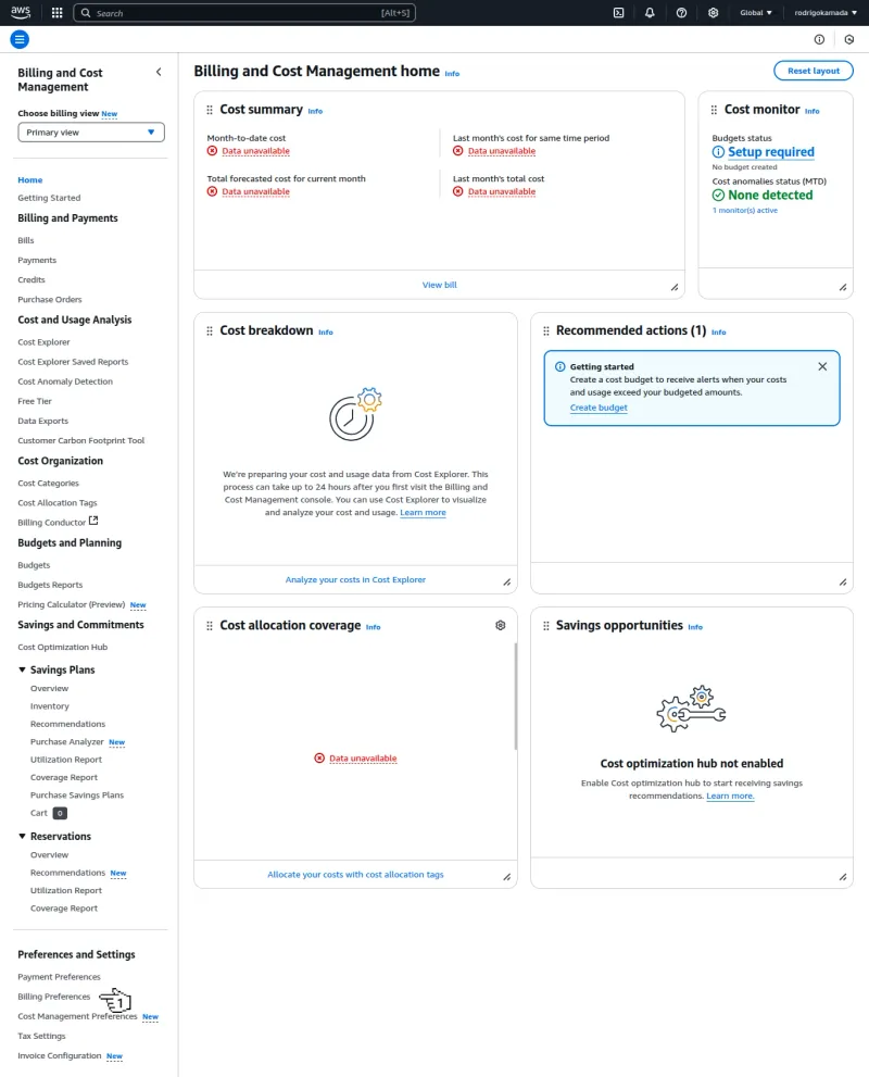 Amazon EC2 - Home Billing and Cost Management