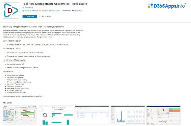 Top Internet of Things Dynamics 365 Apps Facilities Management Accelerator – Real Estate
