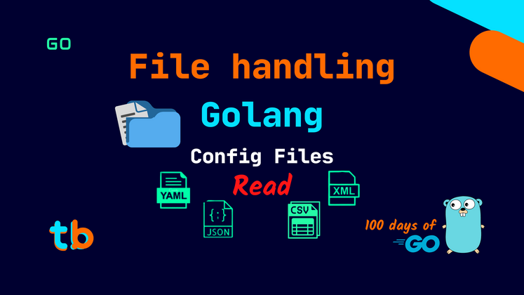 Cover image for Golang: JSON, YAML, TOML (config) File Reading.