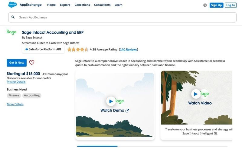 Sage Intacct Accounting and ERP