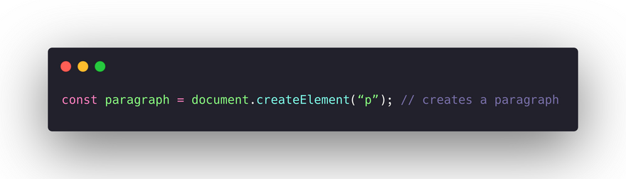 createElement method