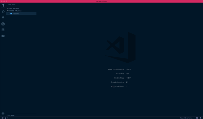 The Visual Studio Code Editor, with a color scheme title bar for Back-End Projects