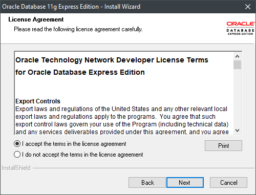 License Window