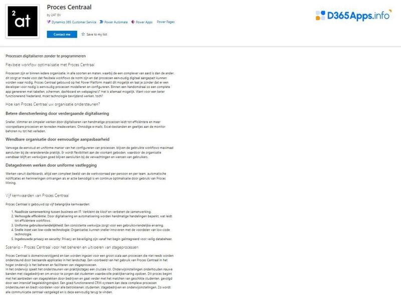 Dynamics Apps for Government Proces Centraal