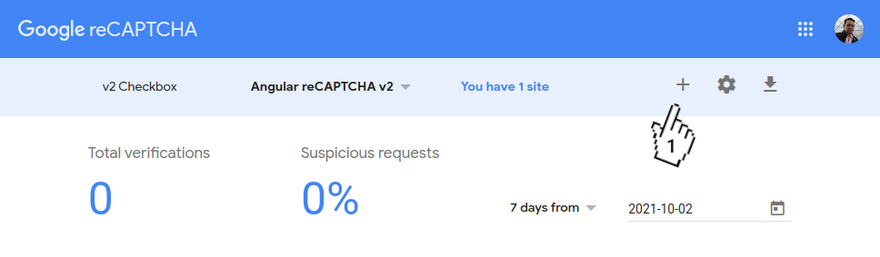 Google reCAPTCHA - Create new