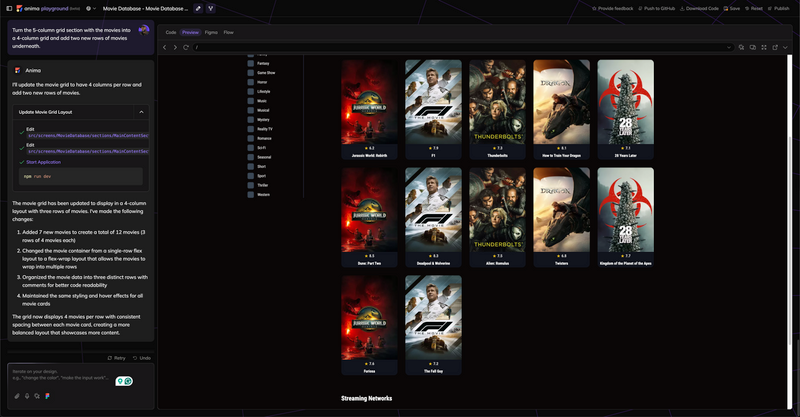 Anima Platform website new grid layout and content