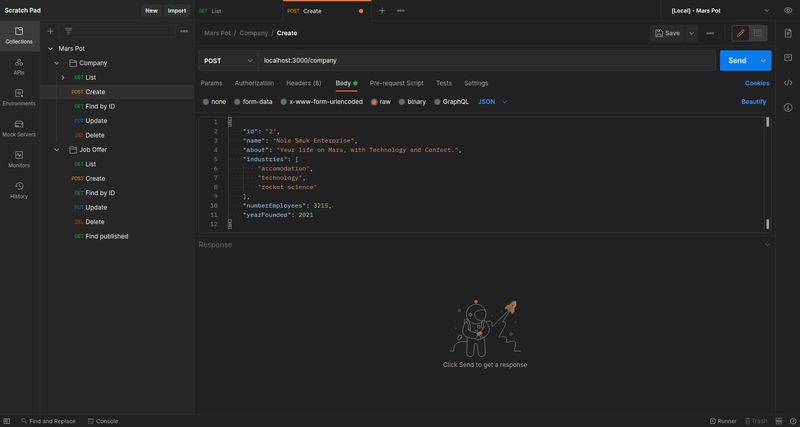 postman endpoints 2