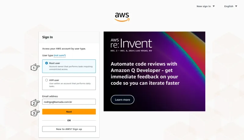 Amazon EC2 - Sign in