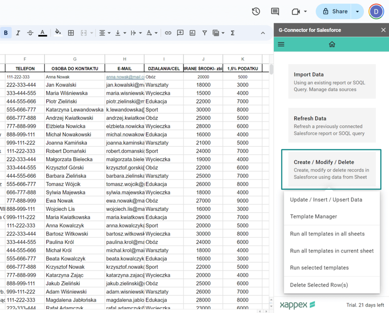 Push Data Back to Salesforce
