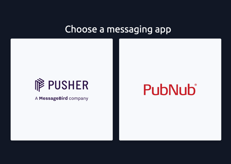Realtime messaging app - Dashboard