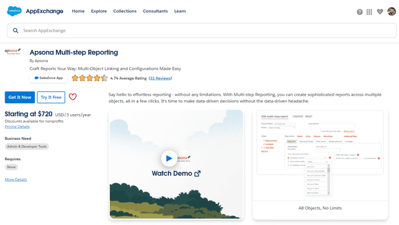 Apsona Multi-step Reporting by Apsona