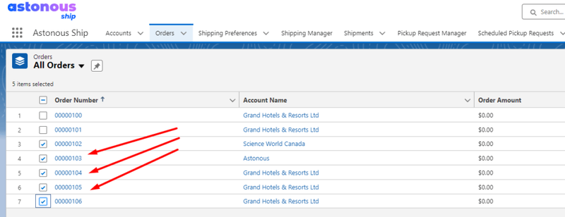 Bulk Shipments