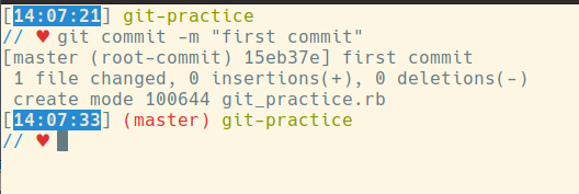 git commit -m 'first commit'