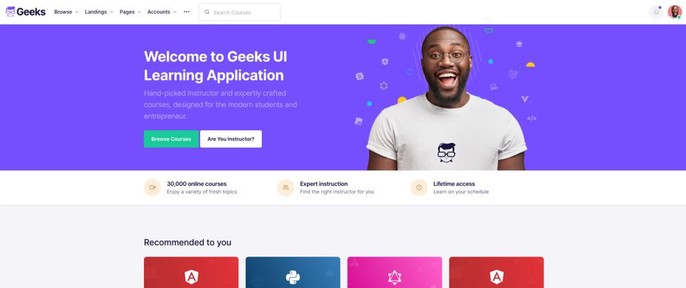 Cover image for Geeks Bootstrap Theme & Template