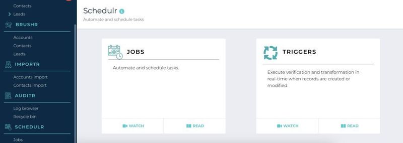 SCHEDULR in DataGrommr