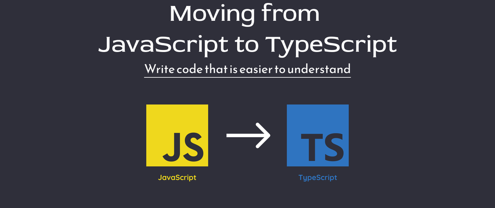 Cover image for Moving from JavaScript to TypeScript