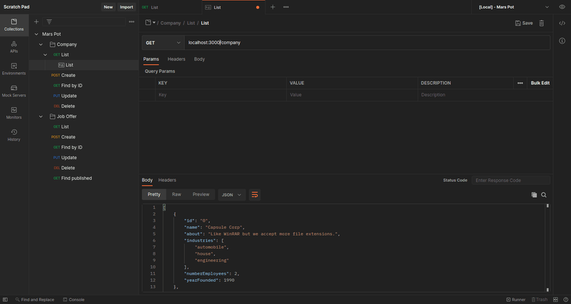 postman examples