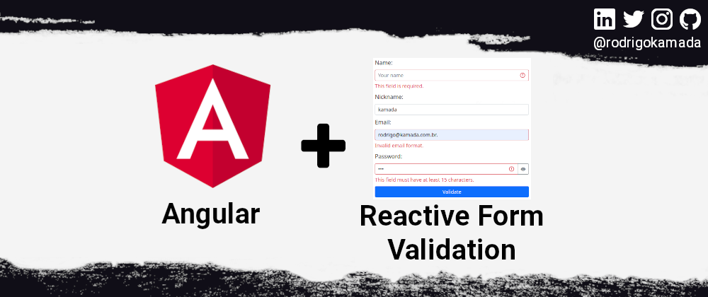 Cover image for Creating and validating a reactive form to an Angular application