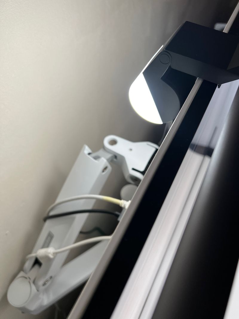 BenQ ScreenBar Halo with backlight on