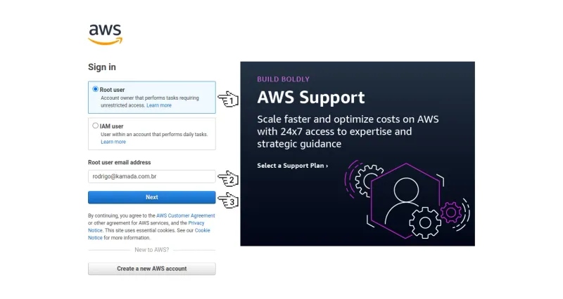 Amazon ECR - Sign in