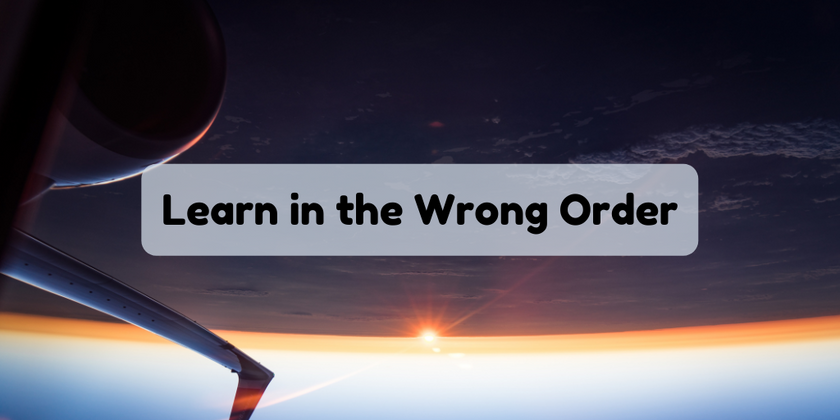 Cover image for Learn in the wrong order