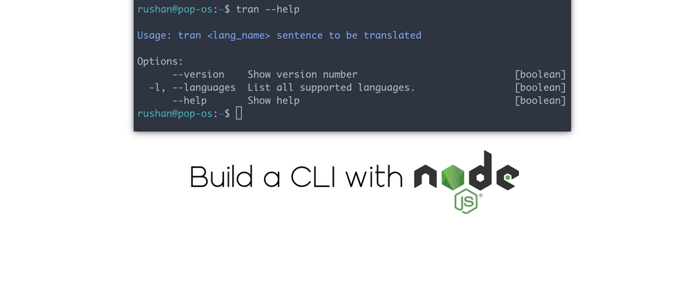 Cover image for Build a CLI with Node.js