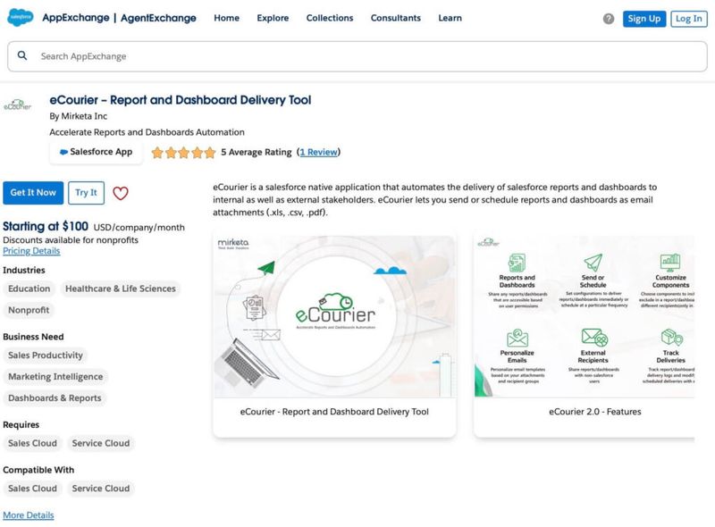 eCourier – Report and Dashboard Delivery Tool