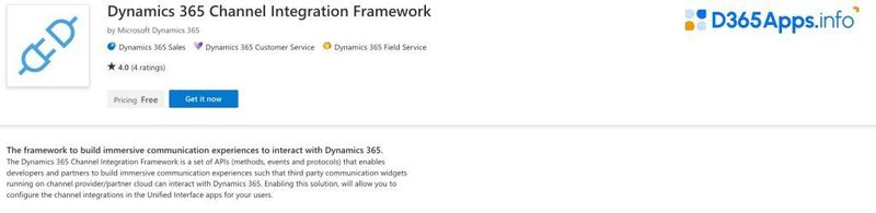 Top Sales Dynamics 365 Apps Dynamics 365 Channel Integration Framework
