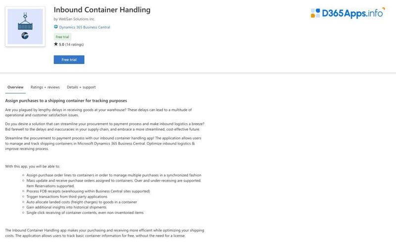 Top Dynamics Apps for Distribution Industry Inbound Container Handling