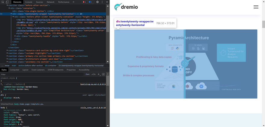 Inspecting Dremio component.png