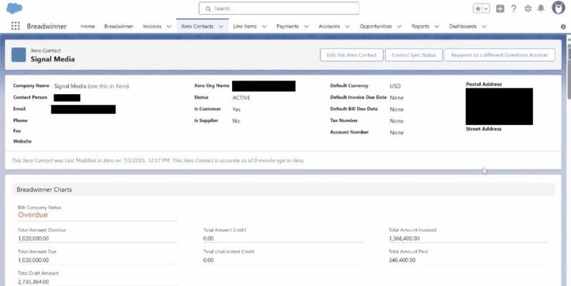 Xero Contact