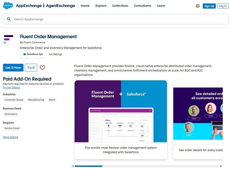 Fluent Order Management on AppExchange