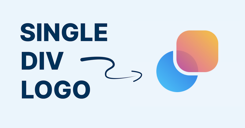 Cover image for How to Make a Single Div Logo