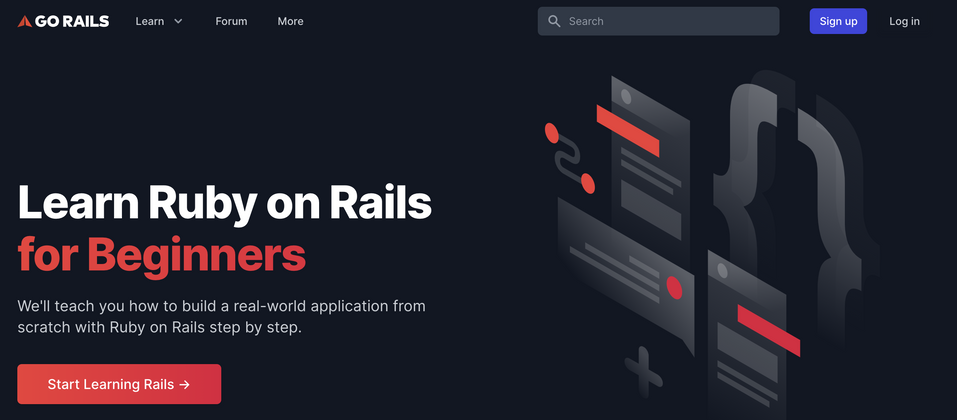 Cover image for A brilliant Rails beginners course (totally free).