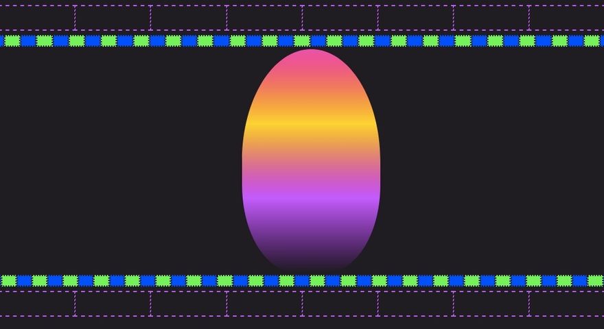 Easter Egg colored to look like a sunset.