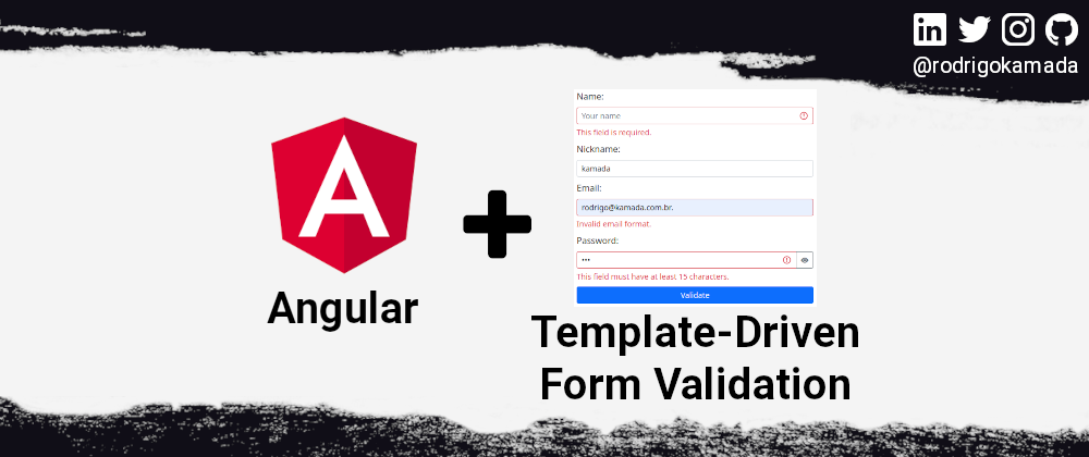 Cover image for Creating and validating a template-driven form to an Angular application