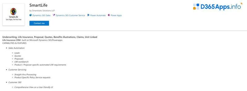 Top Sales Dynamics 365 Apps SmartLife